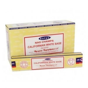 Indian Incense Nag Champa Californian White Sage Box