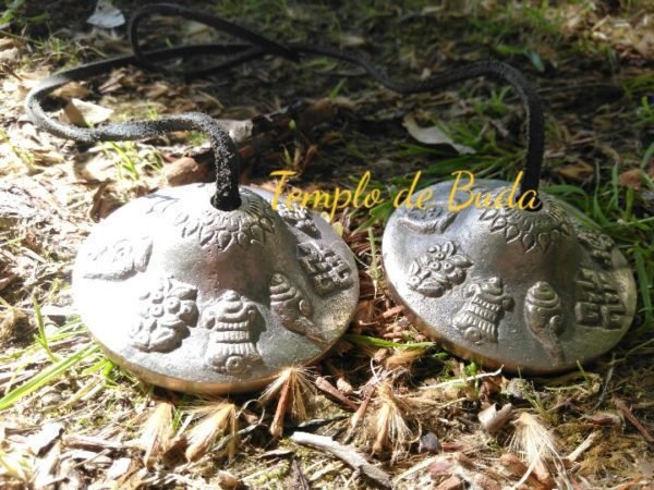 Platillos tibetanos Ting-Sa 8 símbolos auspiciosos