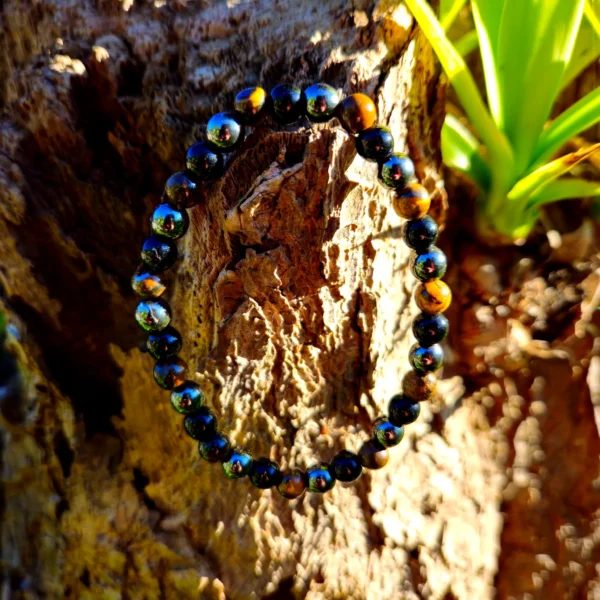 Pulseira Onix Olho de Tigre e Hematite