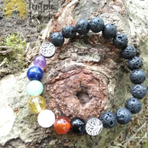 Pulsera de lava y 7 Chakras