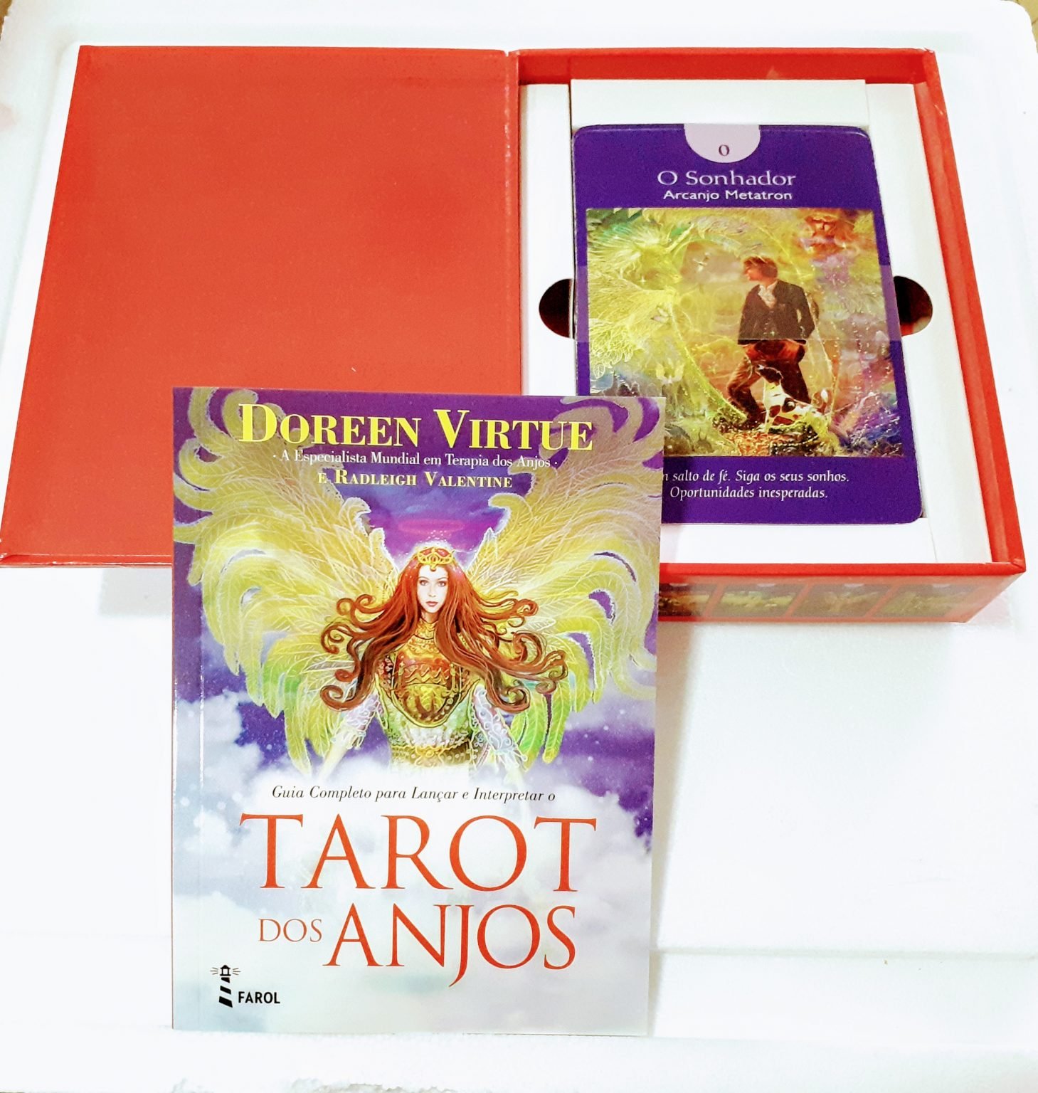 Tarot Dos Anjos De Radleigh Valentine Doreen Virtue Em Portugu S Templo De Buda Loja De