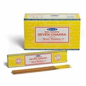 Boîte d'encens indienne Satya Seven Chakra Massala