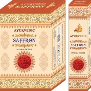 Boîte d'encens ayurvédique Safran