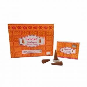 Coni d'incenso indiano Nag Champa Dhoop Box