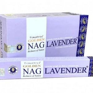 Caja de incienso indio Golden Nag Lavender