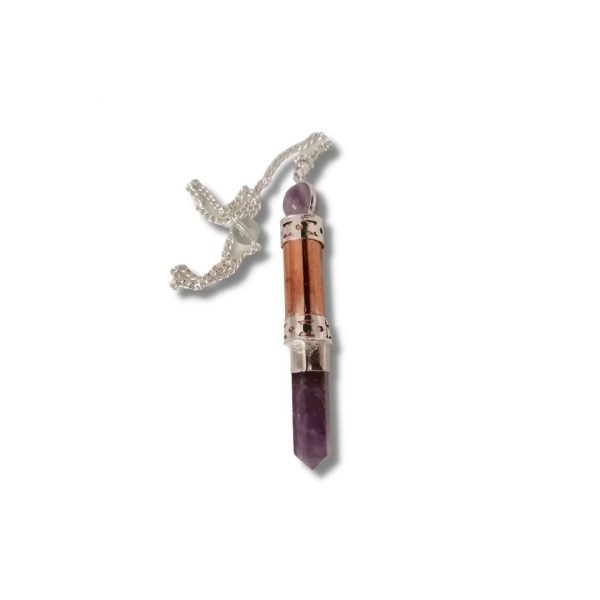 Amethyst Copper Atlantean Baton Pendulum