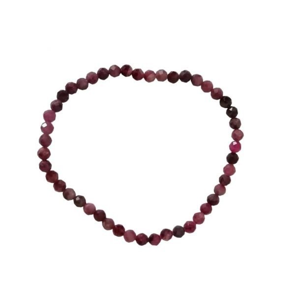 Bracelet Faceted Pink Tourmaline 4mm