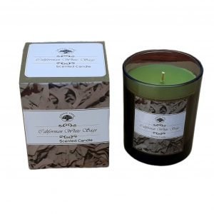 Candela Albero Verde Salvia Bianca 210gr