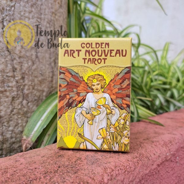 Tarot Mini Golden Art Nouveau de Giulia F. Massaglia (Edição de Bolso)